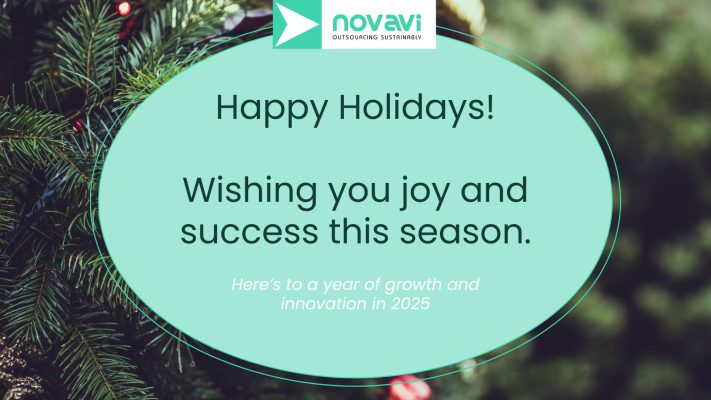 Happy Holidays and growth message for SMEs and start-ups in 2025.